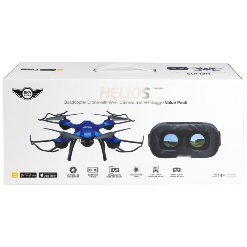 Sky Viper Helios Quadcopter Drone with VR Goggles